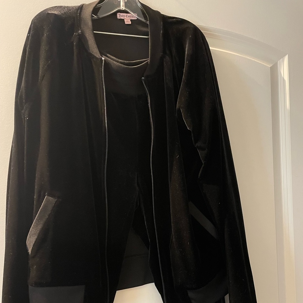 Juicy Couture Womens Black Sweatsuit